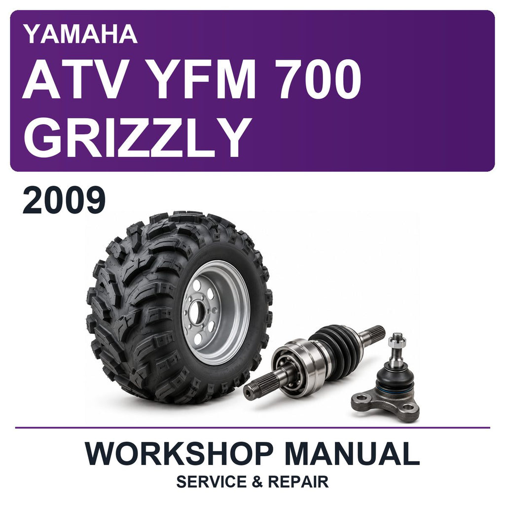 2009 Yamaha ATV YFM 700 Grizzly Workshop Service & Repair Manual