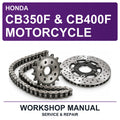Honda CB350F & CB400F Motorcycle Workshop Service & Repair Manual