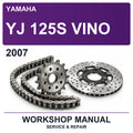 2007 Yamaha YJ 125S Vino Workshop Service & Repair Manual