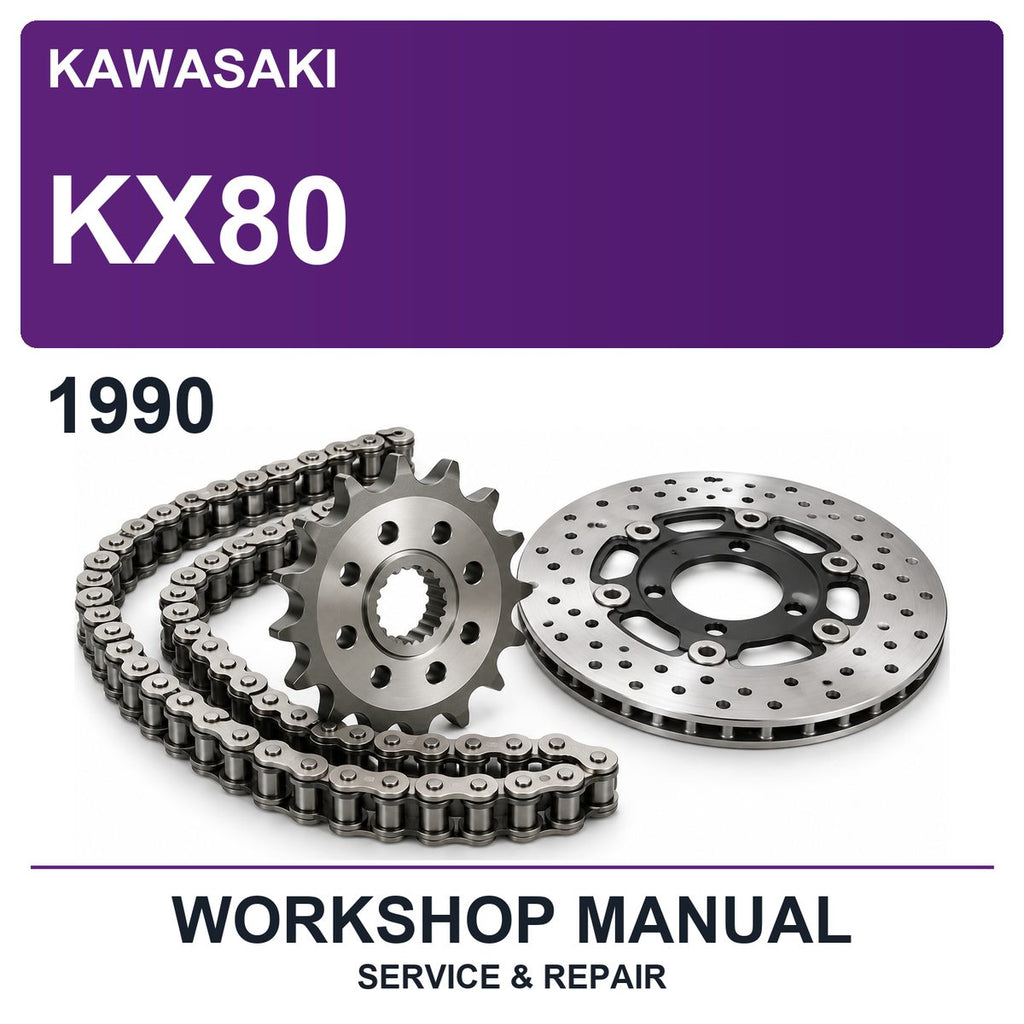 1990 Kawasaki KX80 Workshop Service & Repair Manual