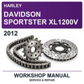 2012 Harley Davidson Sportster XL1200V Workshop Service & Repair Manual