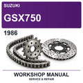 1986 Suzuki GSX750 Workshop Service & Repair Manual