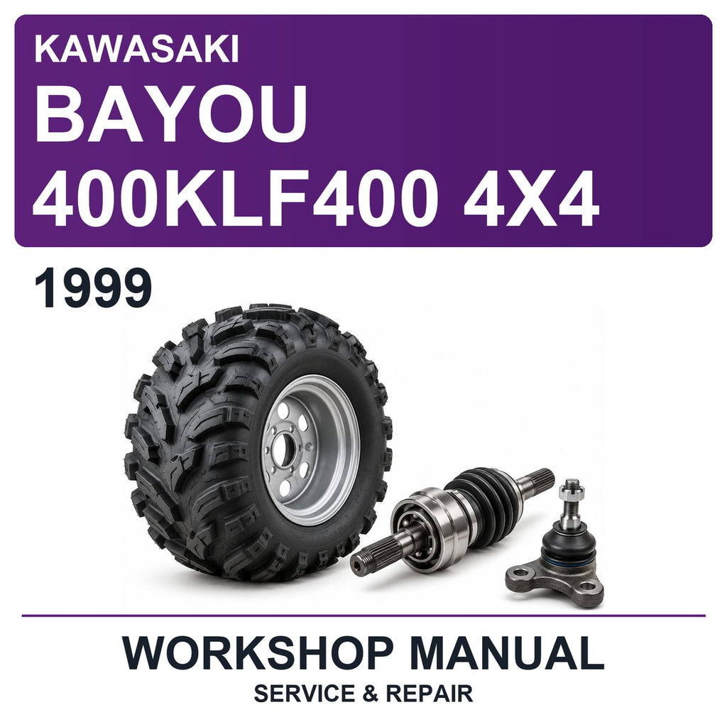 1999 Kawasaki Bayou 400KLF400 4X4 Workshop Service & Repair Manual
