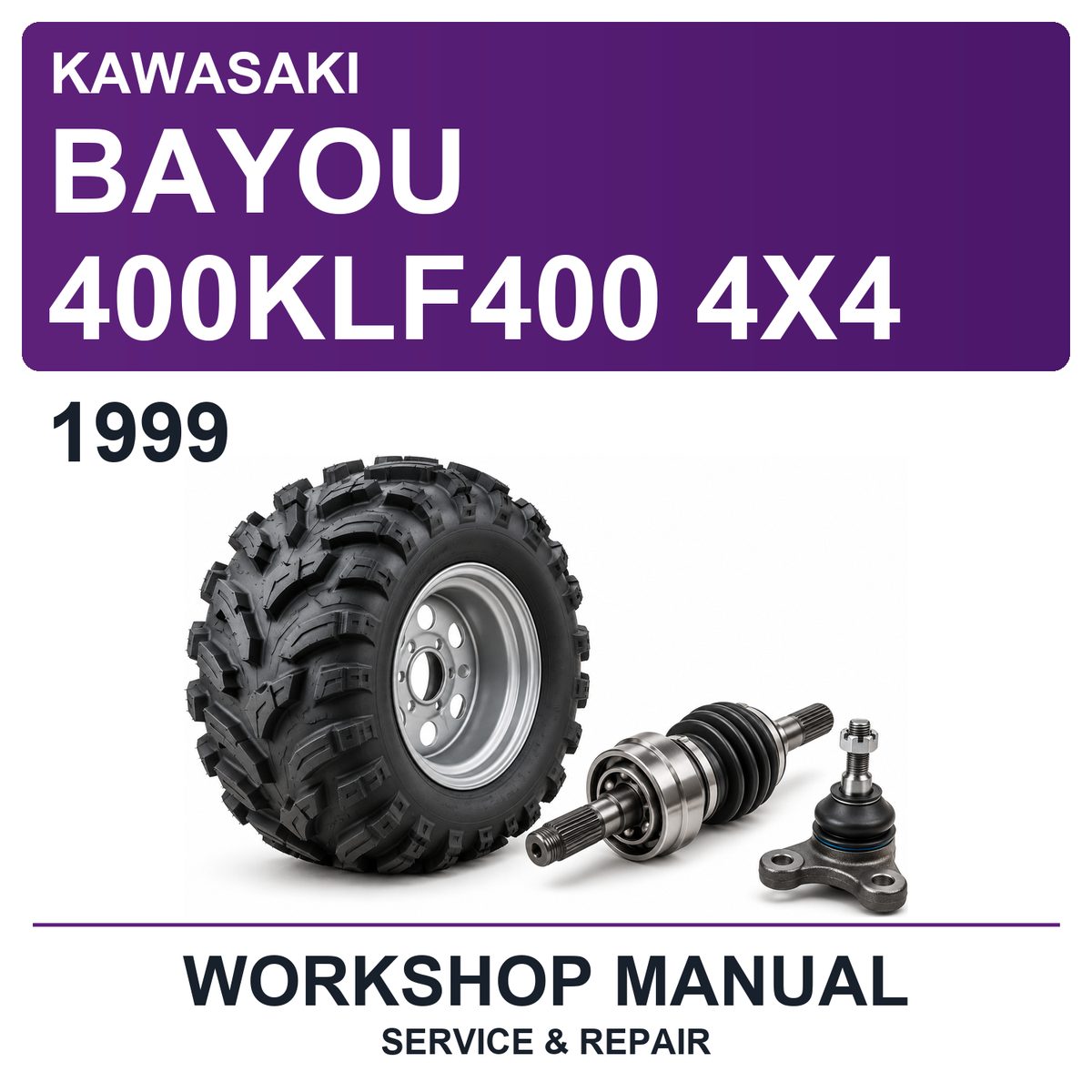 1999 Kawasaki Bayou 400KLF400 4X4 Workshop Service & Repair Manual