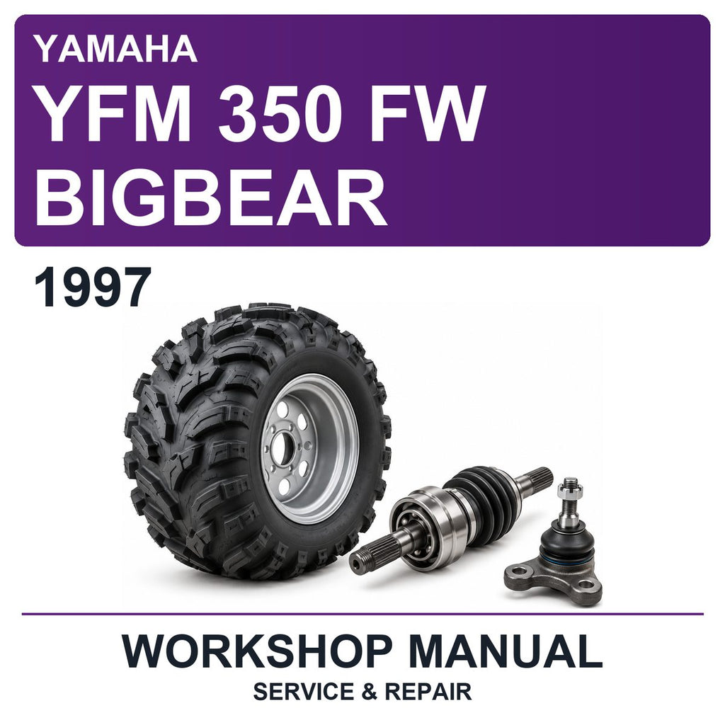 1997 Yamaha YFM 350 FW Bigbear Workshop Service & Repair Manual