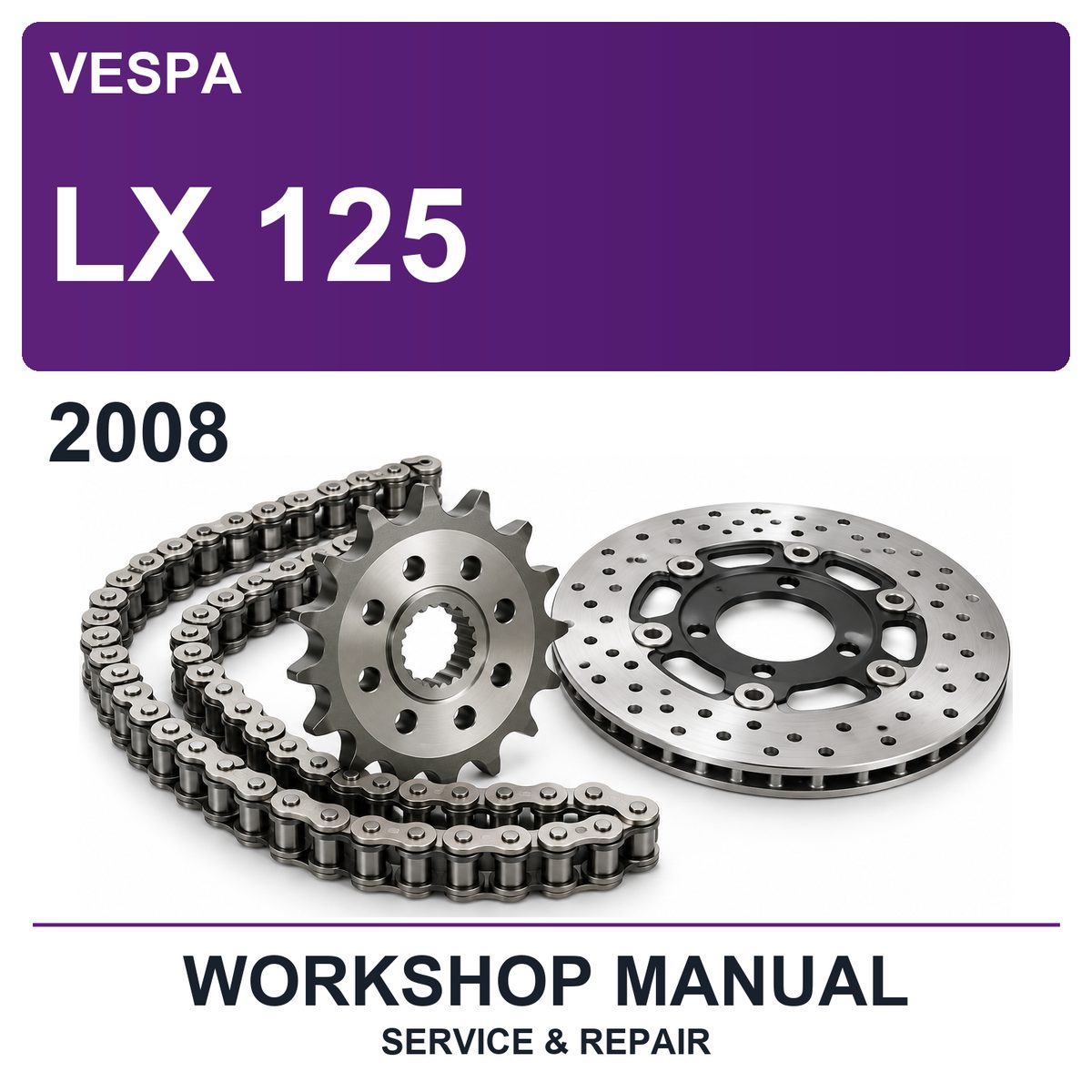 2008 Vespa LX 125 Workshop Service & Repair Manual