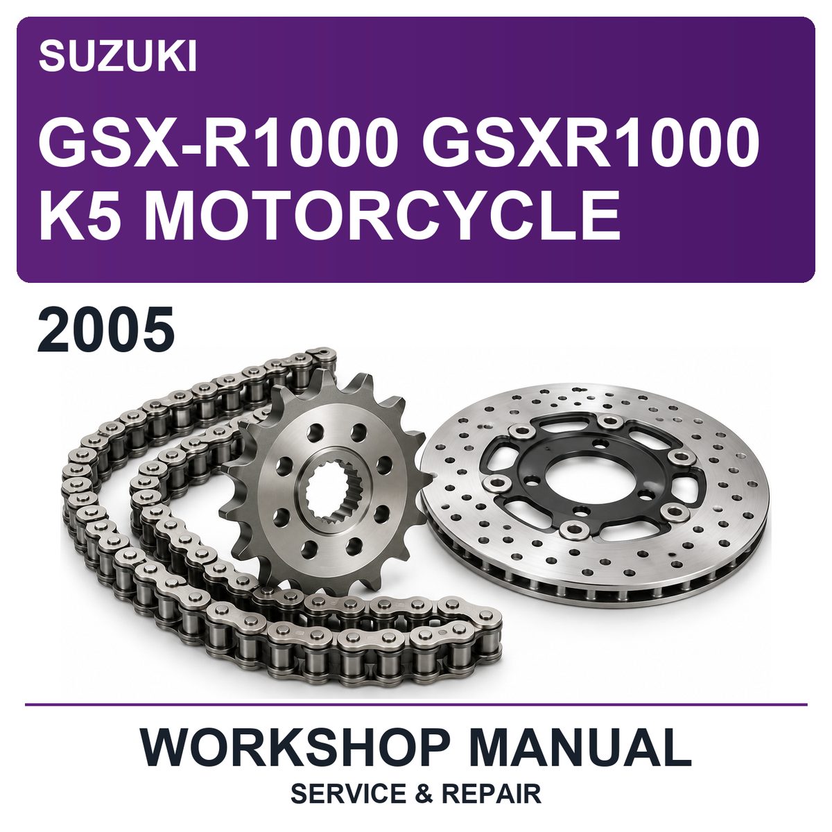 2005 Suzuki Gsx-R1000 GSXR1000 K5 Motorcycle Workshop Service & Repair Manual
