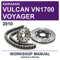 2010 Kawasaki Vulcan VN1700 Voyager Workshop Service & Repair Manual