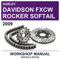2009 Harley Davidson Fxcw Rocker Softail Workshop Service & Repair Manual