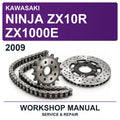 2009 Kawasaki Ninja ZX10R ZX1000E Workshop Service & Repair Manual
