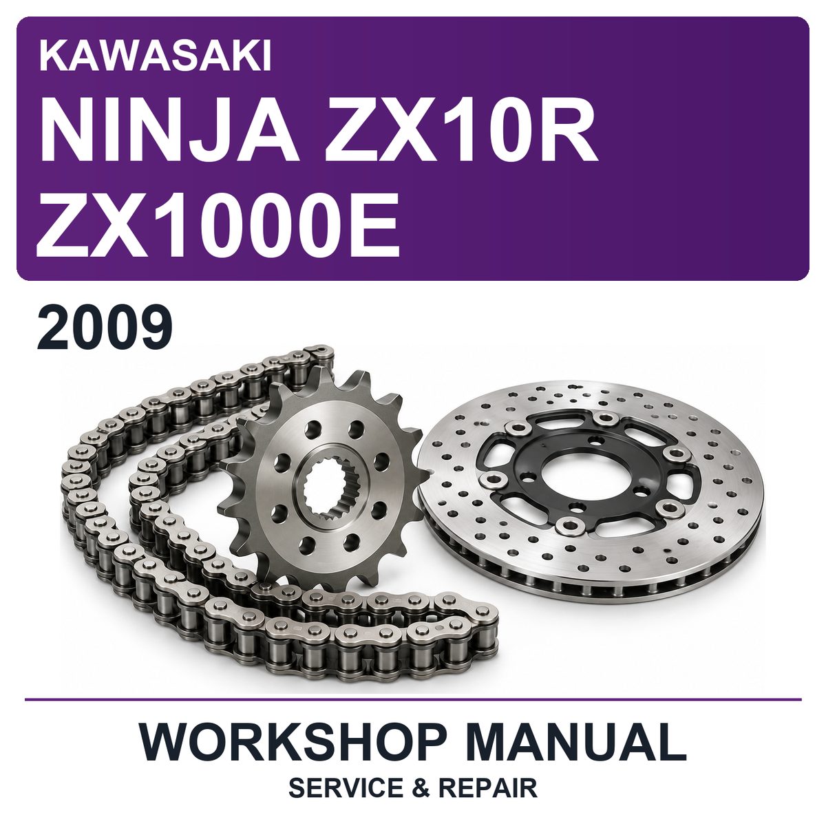 2009 Kawasaki Ninja ZX10R ZX1000E Workshop Service & Repair Manual