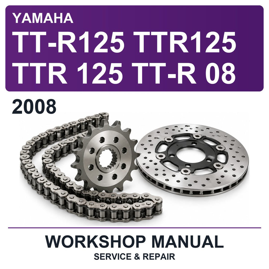 2008 Yamaha TT-R125 TTR125 TTR 125 TT-R 08 Workshop Service & Repair Manual