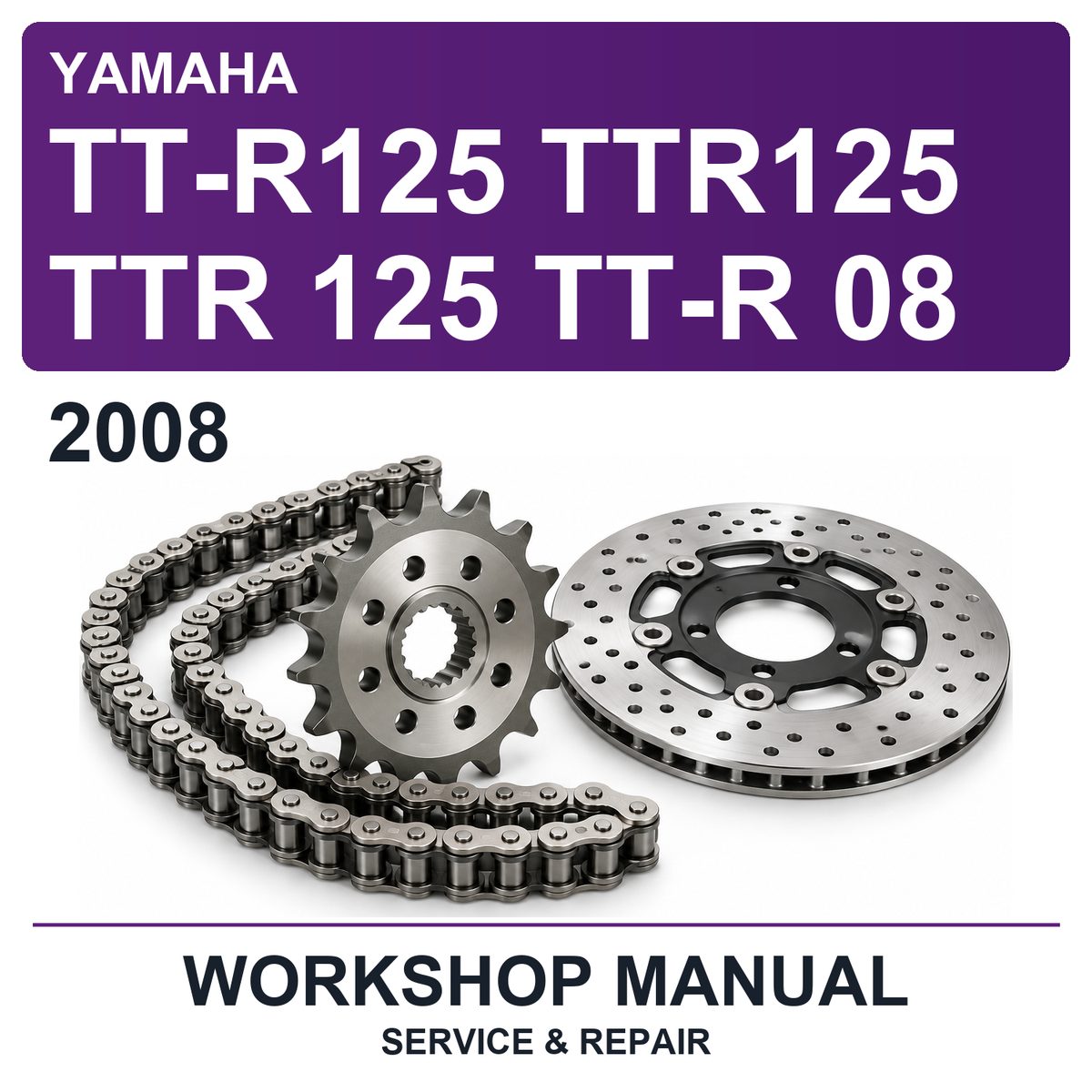 2008 Yamaha TT-R125 TTR125 TTR 125 TT-R 08 Workshop Service & Repair Manual