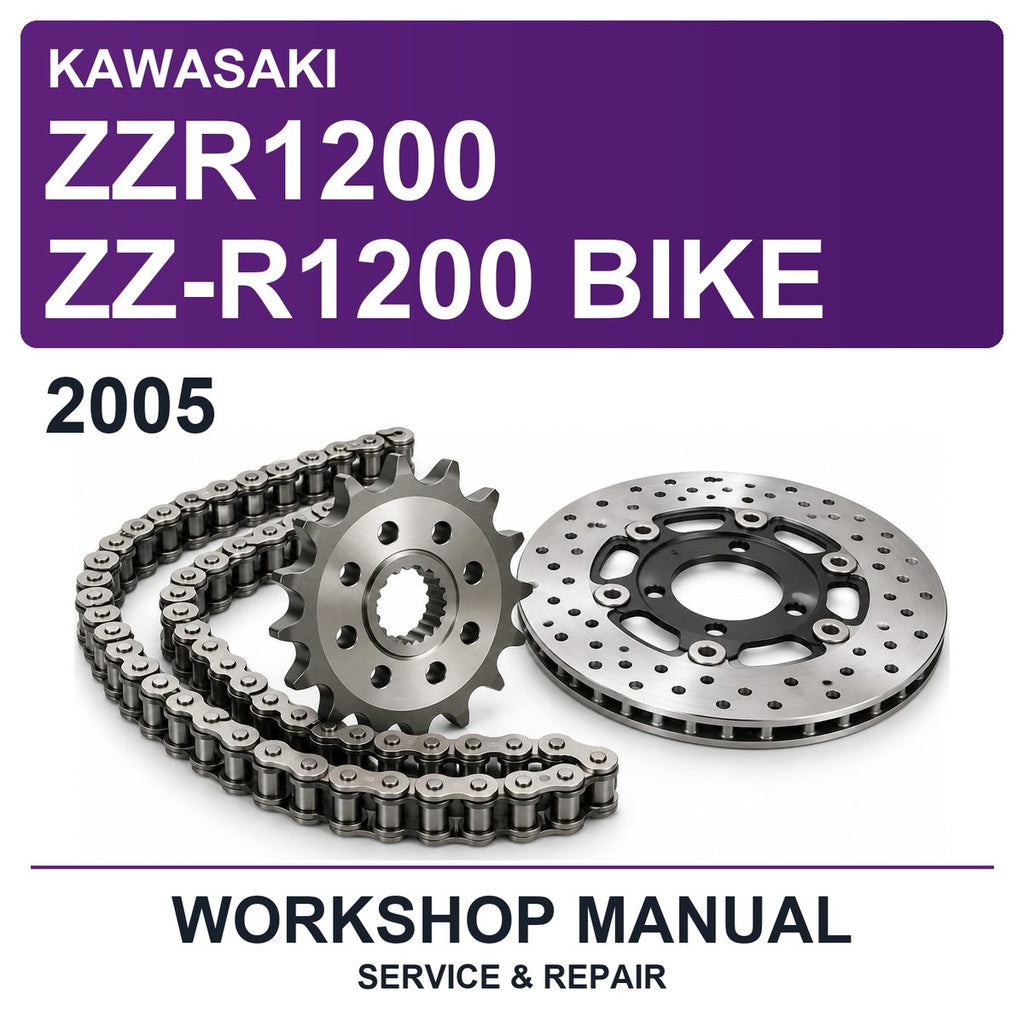 2005 Kawasaki ZZR1200 ZZ-R1200 Bike Workshop Service & Repair Manual