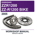 2005 Kawasaki ZZR1200 ZZ-R1200 Bike Workshop Service & Repair Manual