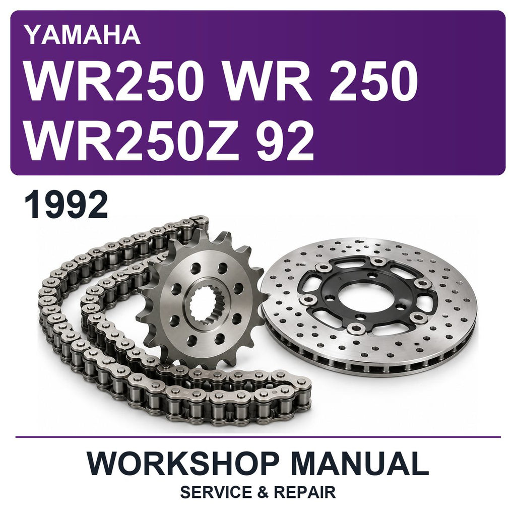 1992 Yamaha WR250 WR 250 WR250Z 92 Workshop Service & Repair Manual