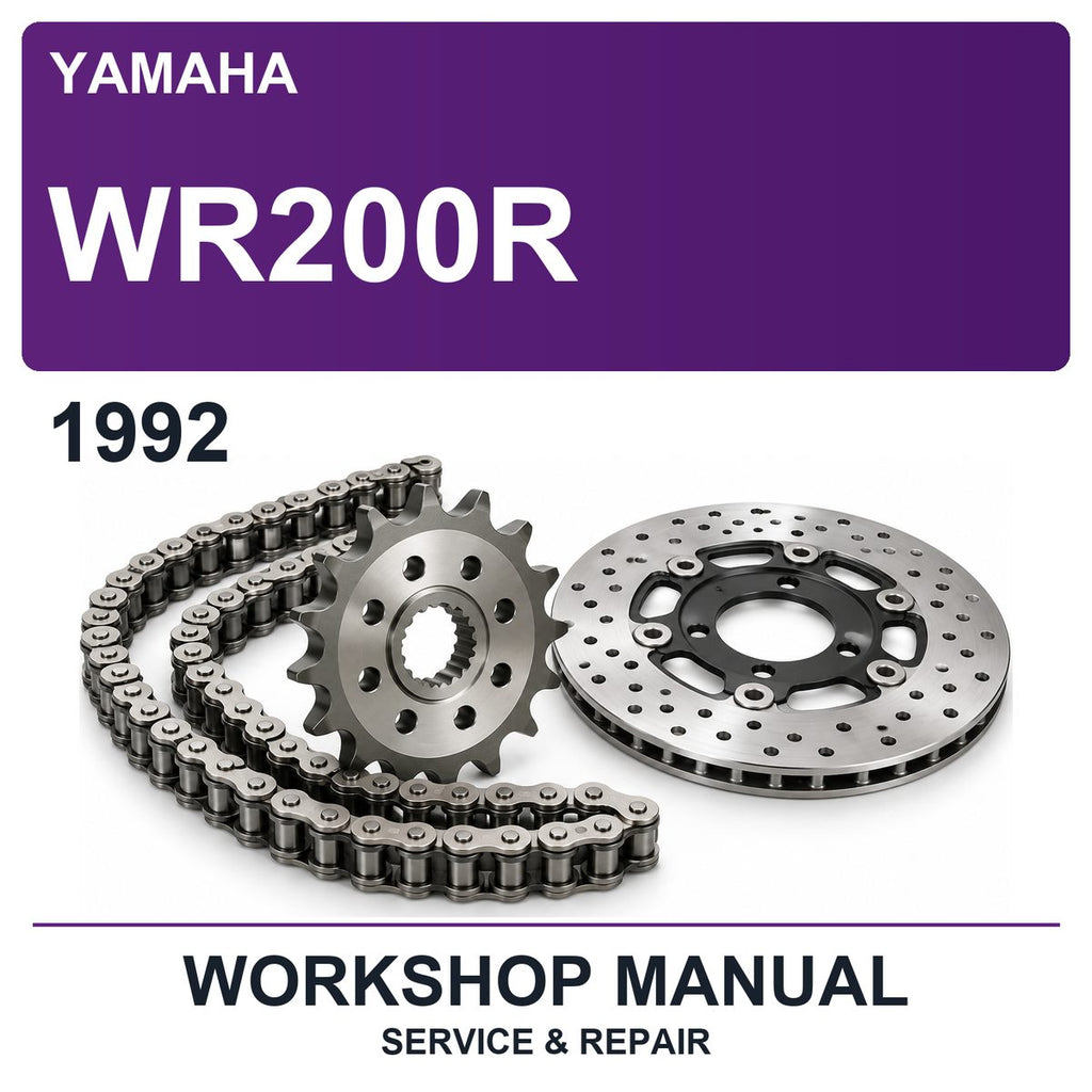 1992 Yamaha WR200R Workshop Service & Repair Manual