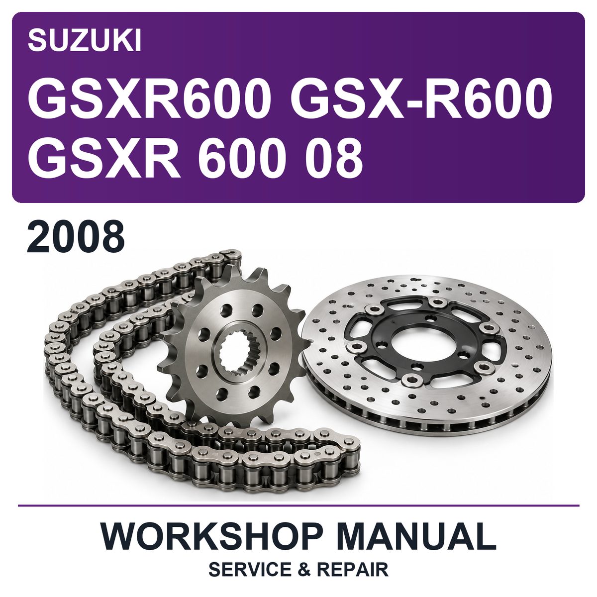 2008 Suzuki GSXR600 GSX-R600 Gsxr 600 08 Workshop Service & Repair Manual
