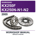 2005 Kawasaki KX250F KX250N-N1-N2 Workshop Service & Repair Manual