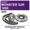 2008 Ducati Monster S2R 1000 Workshop Service & Repair Manual