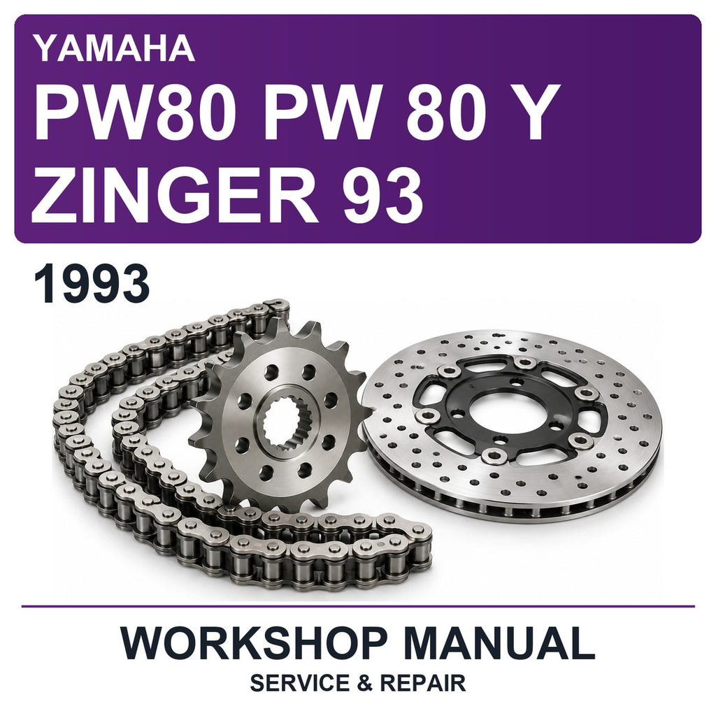 1993 Yamaha PW80 PW 80 Y Zinger 93 Workshop Service & Repair Manual