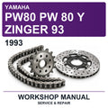1993 Yamaha PW80 PW 80 Y Zinger 93 Workshop Service & Repair Manual