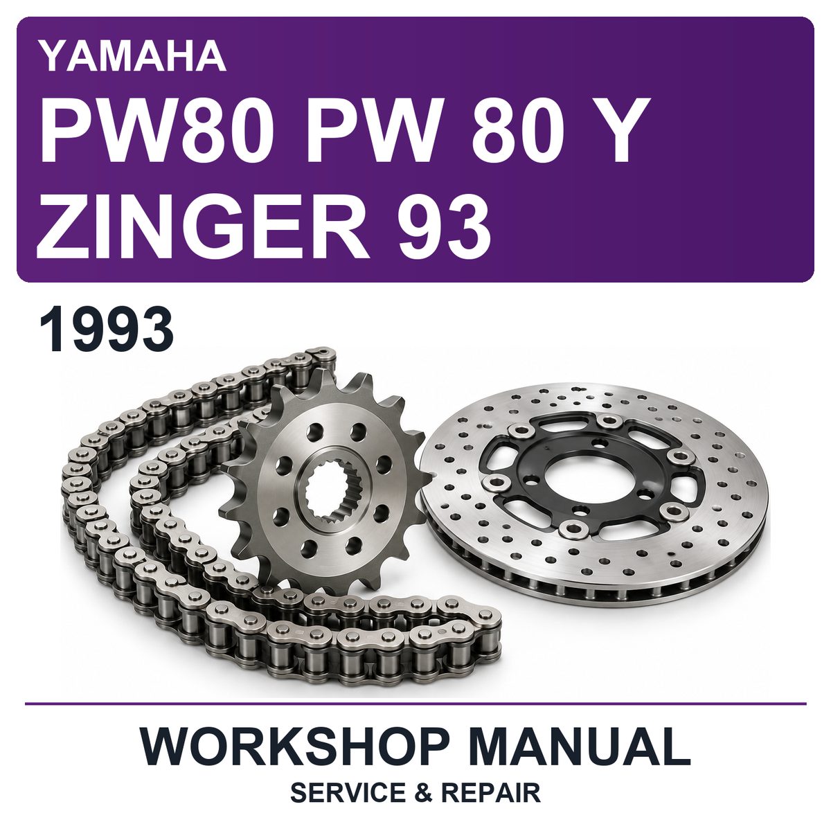 1993 Yamaha PW80 PW 80 Y Zinger 93 Workshop Service & Repair Manual