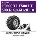Suzuki LT500R LT500 LT 500 R Quadzilla Workshop Service & Repair Manual
