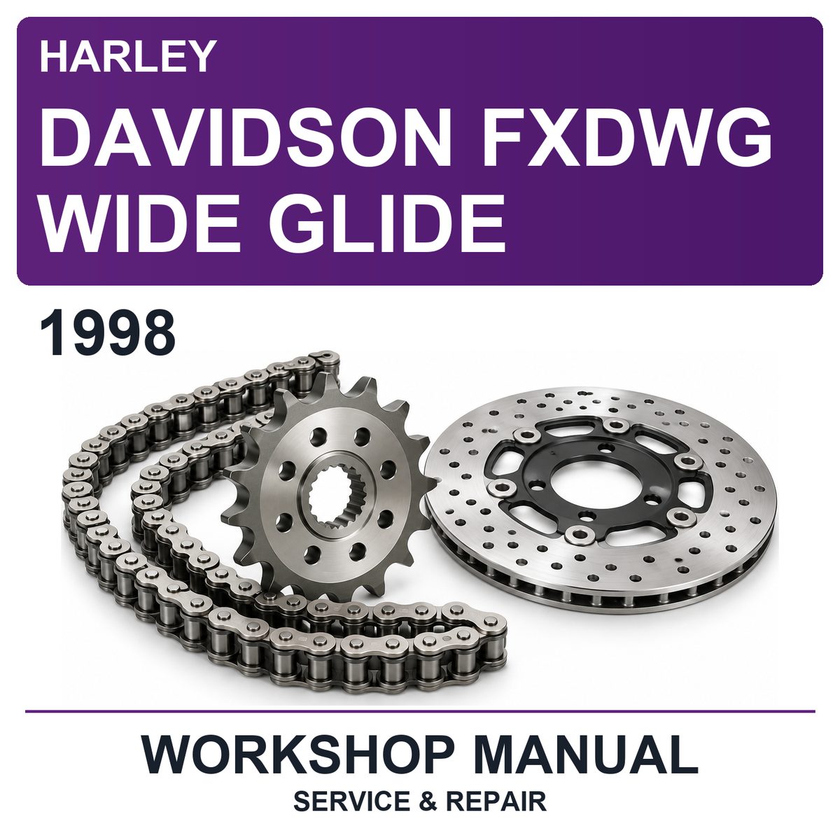 1998 Harley Davidson Fxdwg Wide Glide Workshop Service & Repair Manual