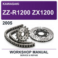 2005 Kawasaki ZZ-R1200 ZX1200 Workshop Service & Repair Manual