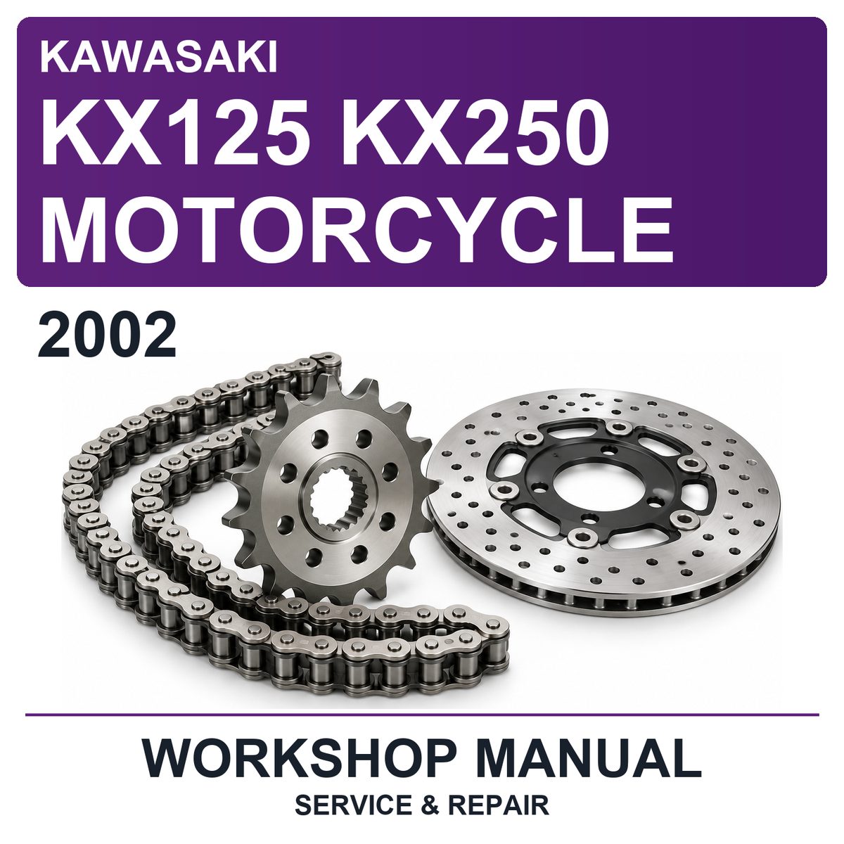 2002 Kawasaki KX125 KX250 Motorcycle Workshop Service & Repair Manual