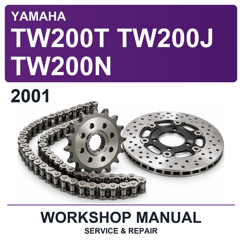 2001 Yamaha TW200T TW200J TW200N Workshop Service & Repair Manual