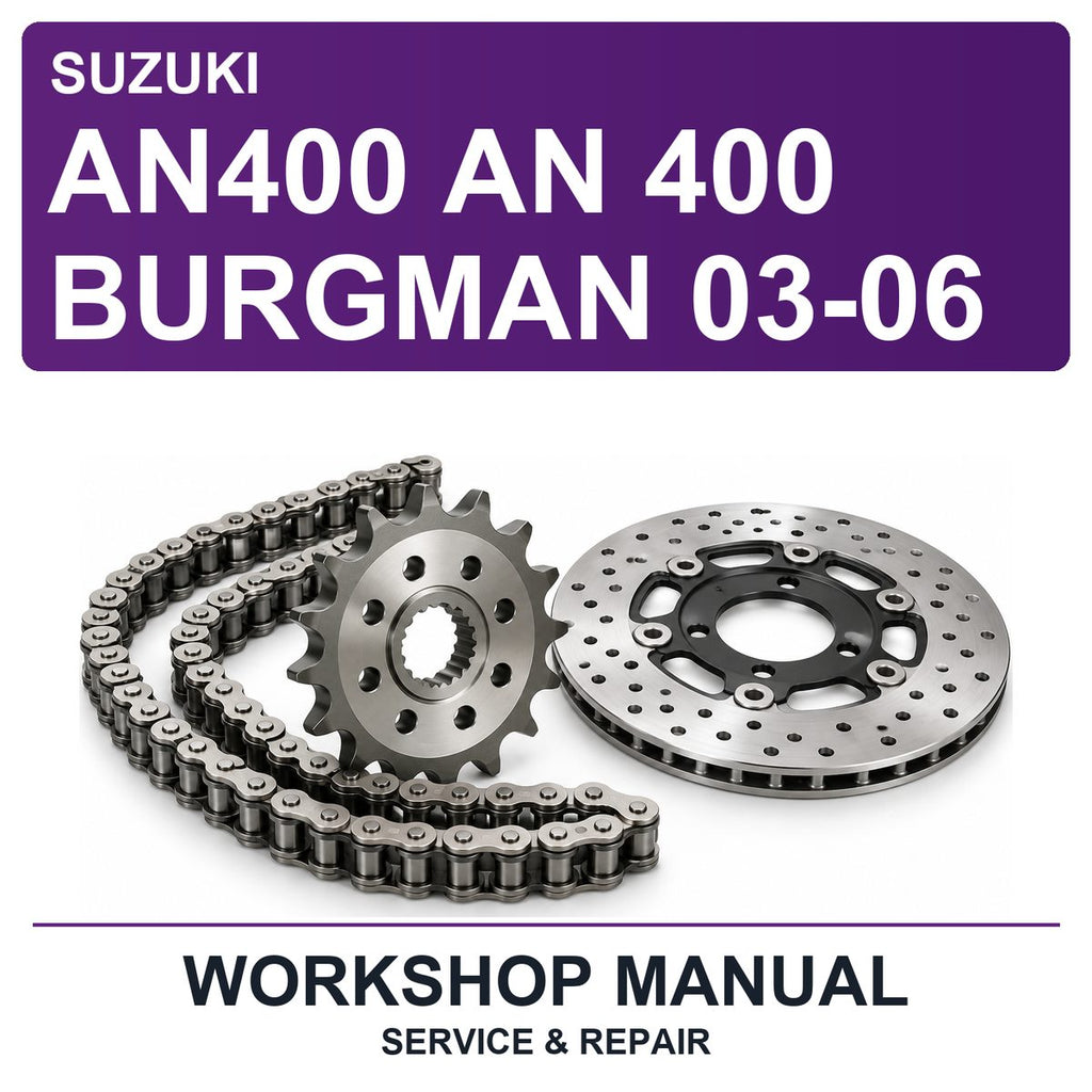 Suzuki AN400 AN 400 Burgman 03-06 Workshop Service & Repair Manual
