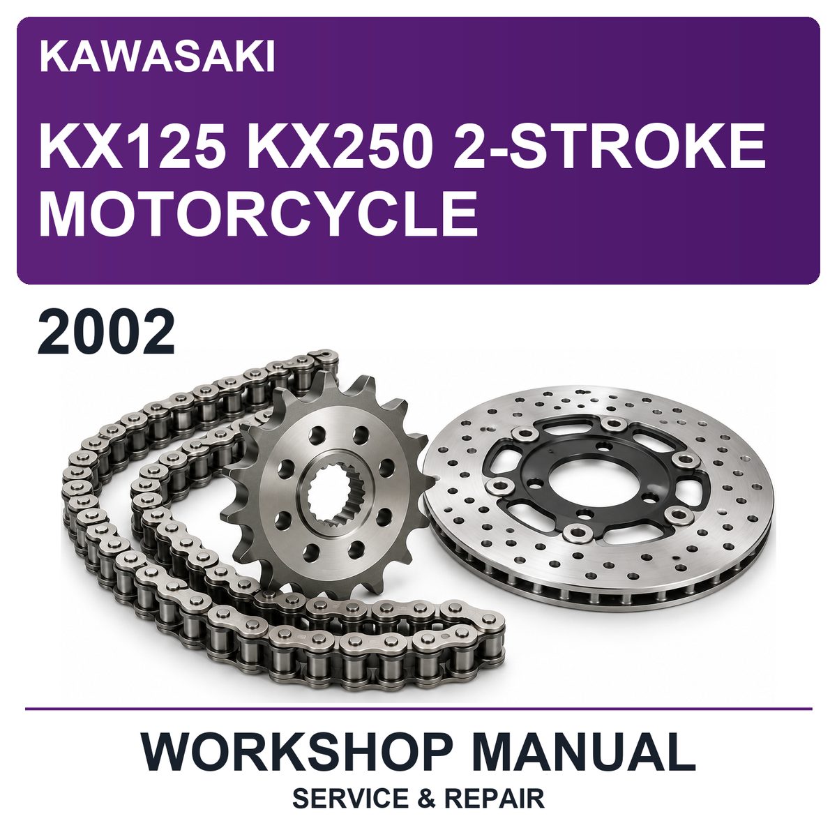 2002 Kawasaki KX125 KX250 2-Stroke Motorcycle Workshop Service & Repair Manual