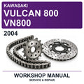 2004 Kawasaki Vulcan 800 VN800 Workshop Service & Repair Manual