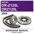 2009 Suzuki DR-Z125L DRZ125L Workshop Service & Repair Manual