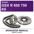 Suzuki GSX R 600 750 K6 Workshop Service & Repair Manual