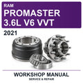 2021 Ram Promaster 3.6L V6 VVT Workshop Service & Repair Manual