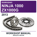 2013 Kawasaki Ninja 1000 ZX1000G Workshop Service & Repair Manual