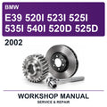 2002 BMW E39 520I 523I 525I 535I 540I 520D 525D Workshop Service & Repair Manual