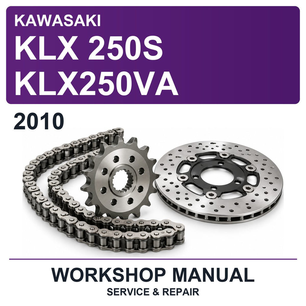 2010 Kawasaki KLX 250S KLX250VA Workshop Service & Repair Manual