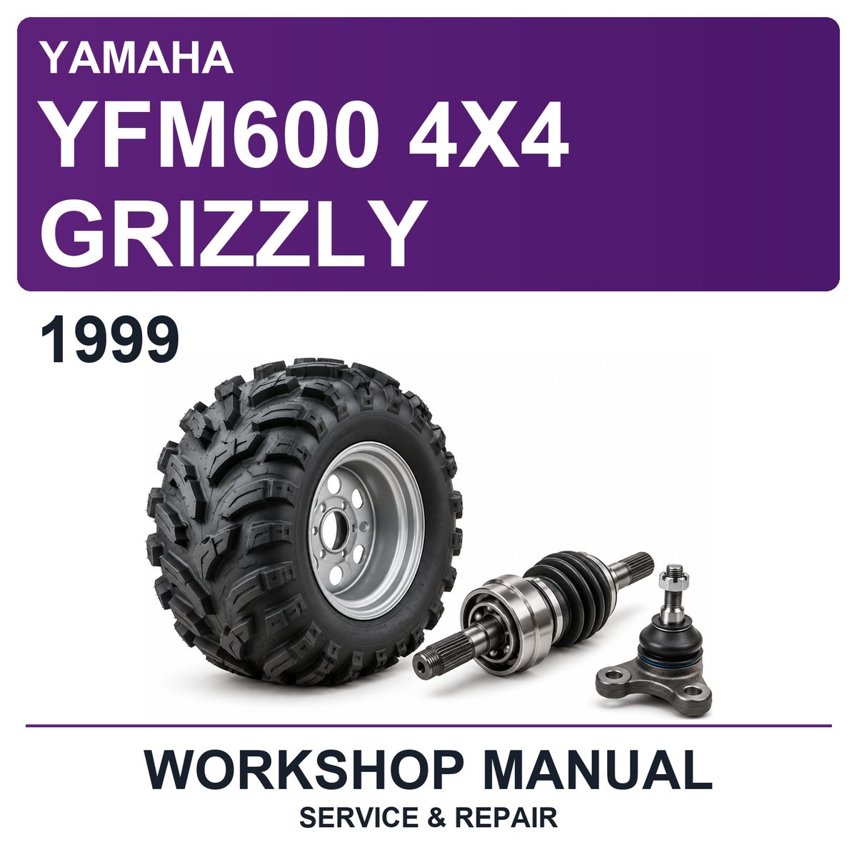 1999 Yamaha YFM600 4X4 Grizzly Workshop Service & Repair Manual