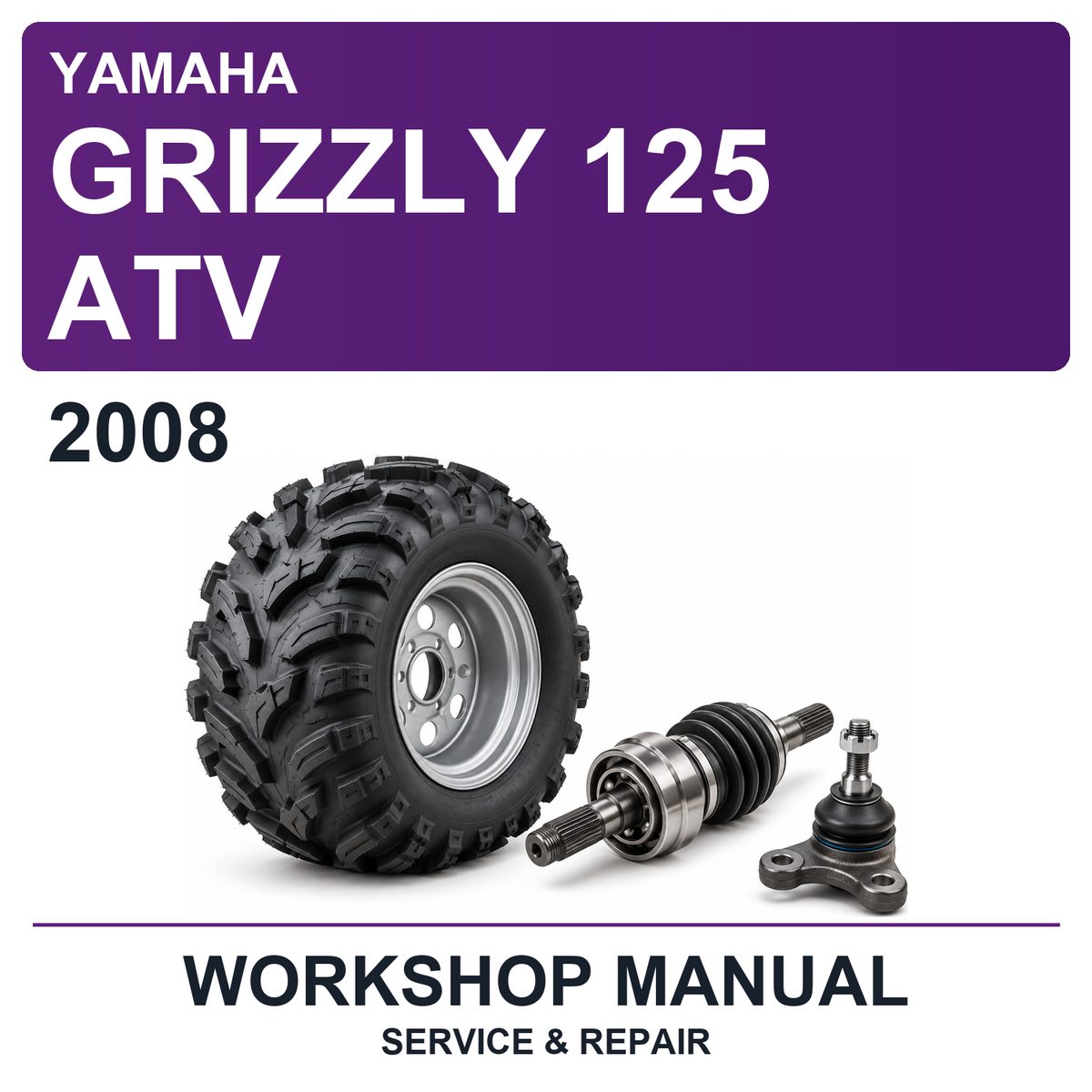 2008 Yamaha Grizzly 125 ATV Workshop Service & Repair Manual