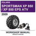 2009 Polaris Sportsman XP 850 / XP 850 EPS ATV Workshop Service & Repair Manual