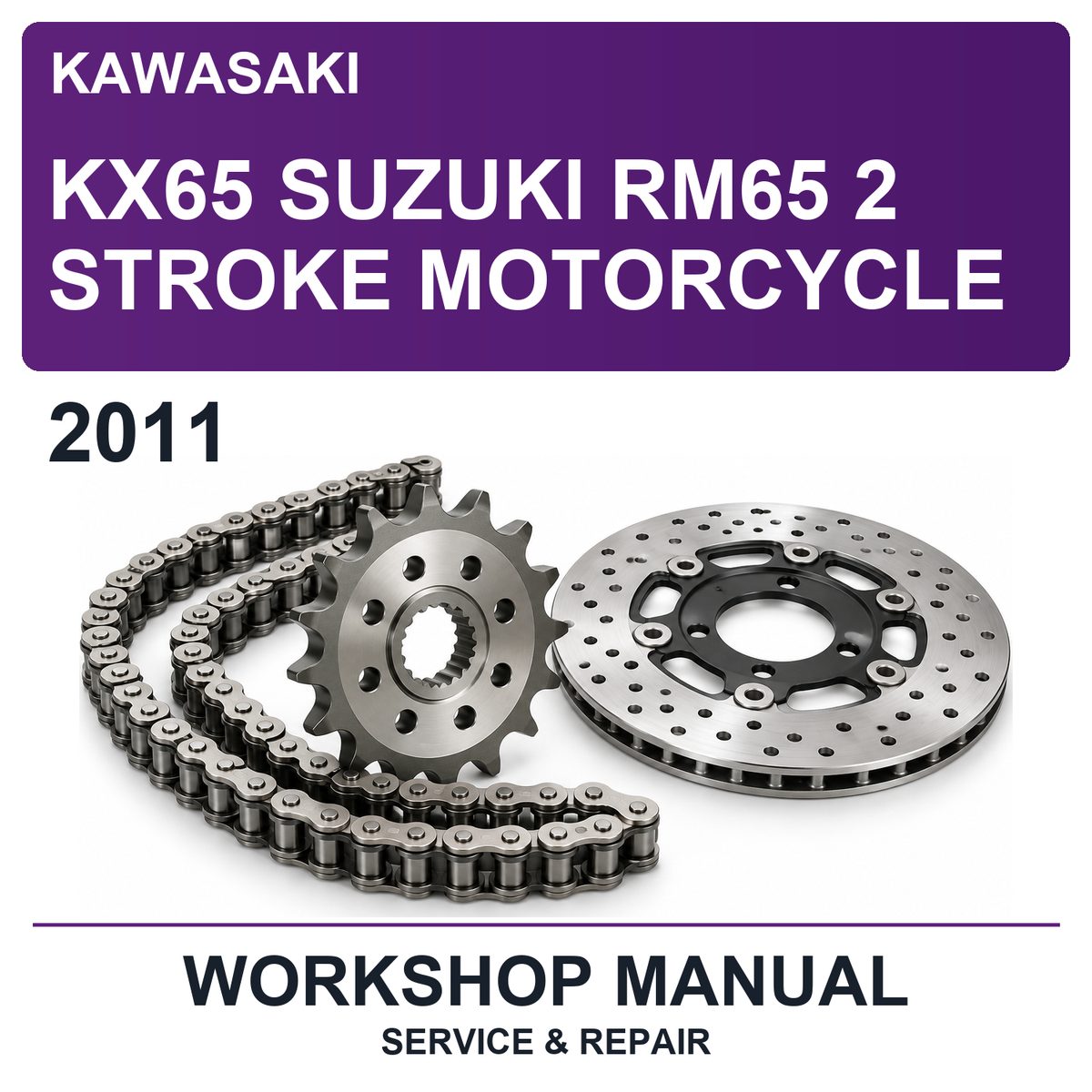 2011 Kawasaki KX65 Suzuki RM65 2 Stroke Motorcycle Workshop Service & Repair Manual