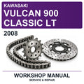 2008 Kawasaki Vulcan 900 Classic LT Workshop Service & Repair Manual