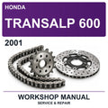 2001 Honda Transalp 600 Workshop Service & Repair Manual