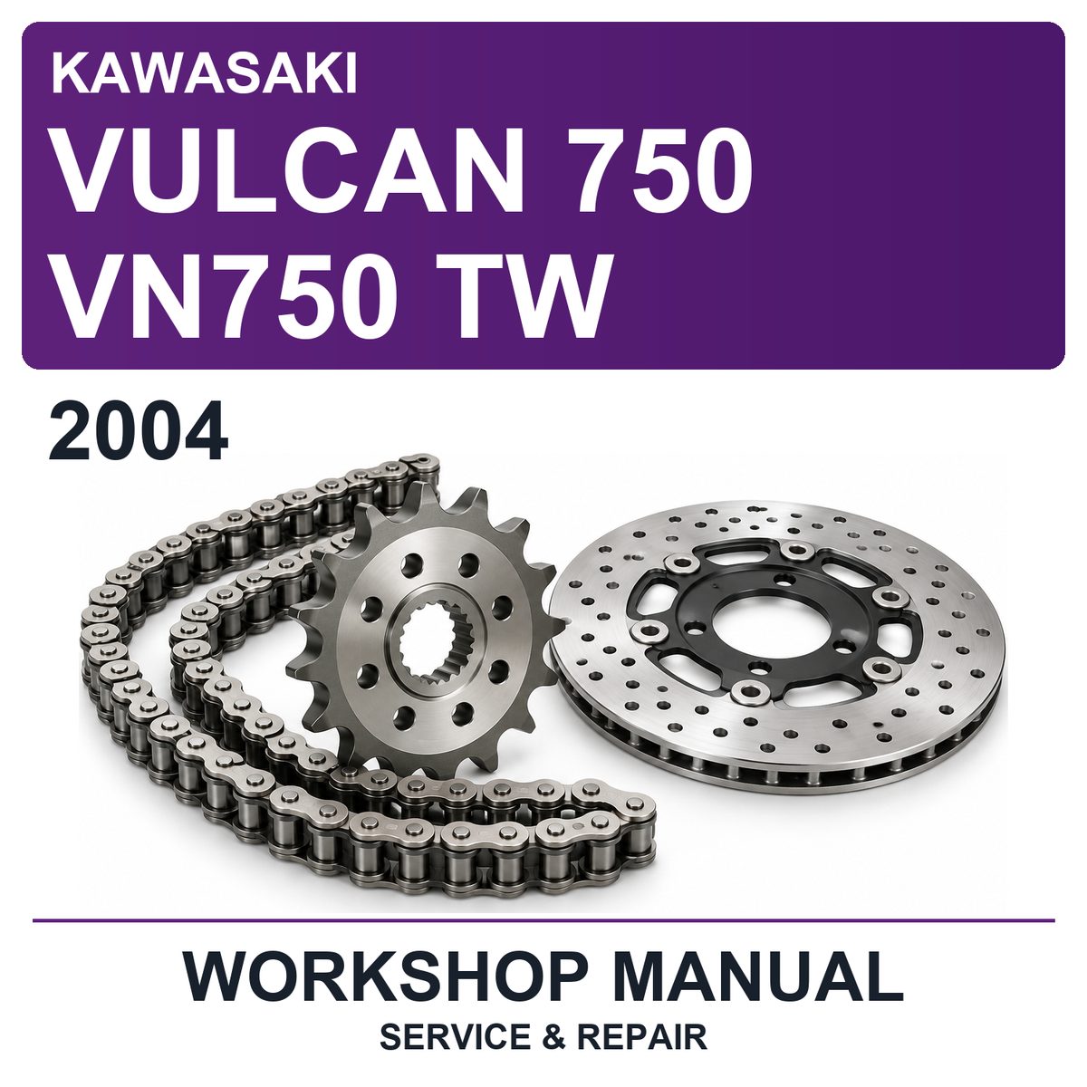 2004 Kawasaki Vulcan 750 VN750 Tw Workshop Service & Repair Manual