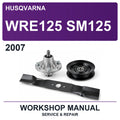 2007 Husqvarna WRE125 SM125 Workshop Service & Repair Manual