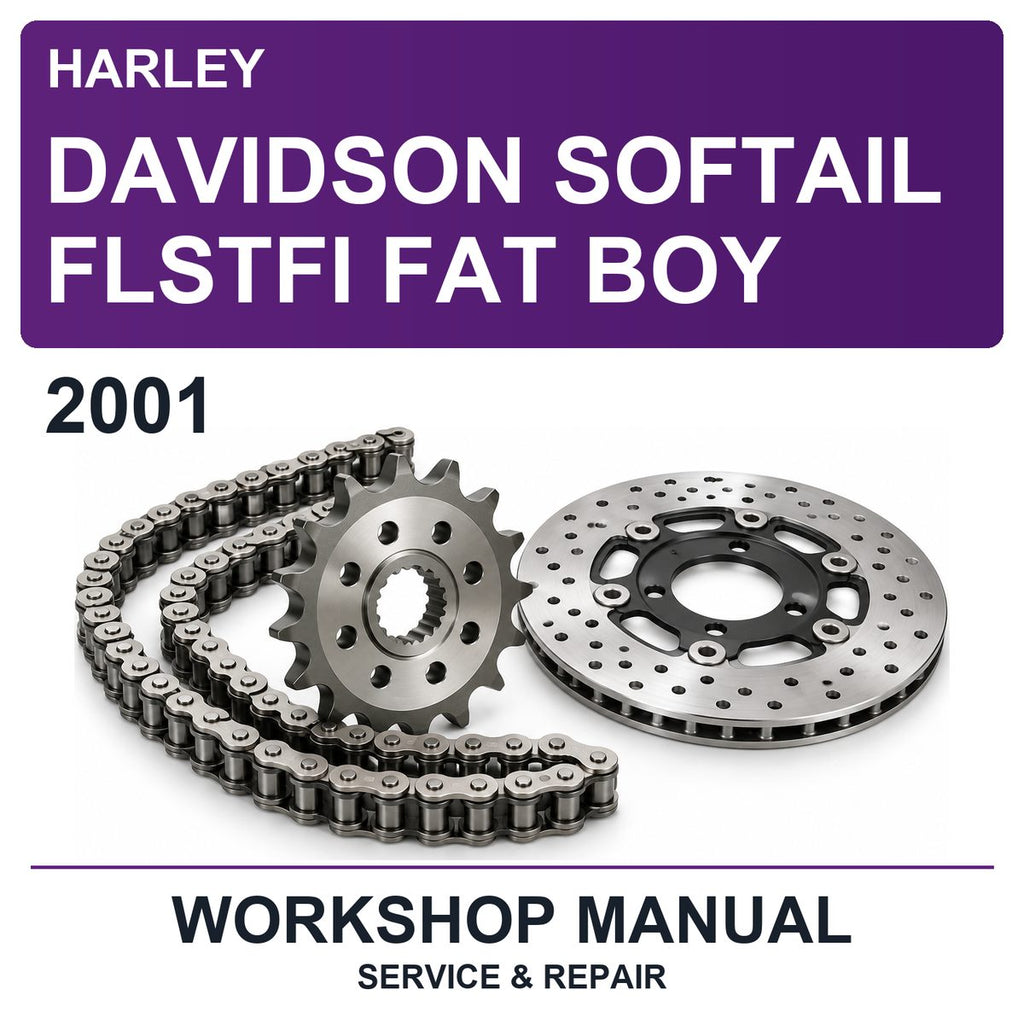 2001 Harley Davidson Softail Flstfi Fat Boy Workshop Service & Repair Manual
